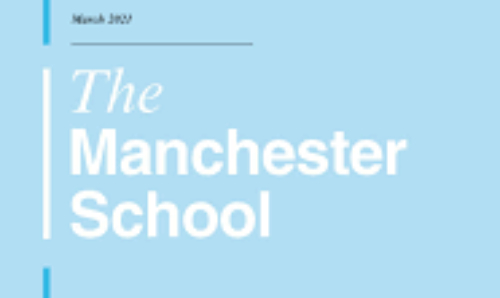 Cover of a copy of The Manchester School