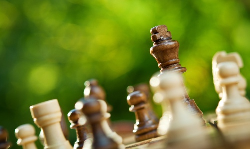 wooden chess piece