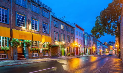 Old town area in Quebec City, Canada.